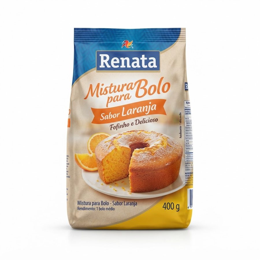 Mistura para Bolo Sabor Laranja 400 g Renata — produto disponível na BRAVI