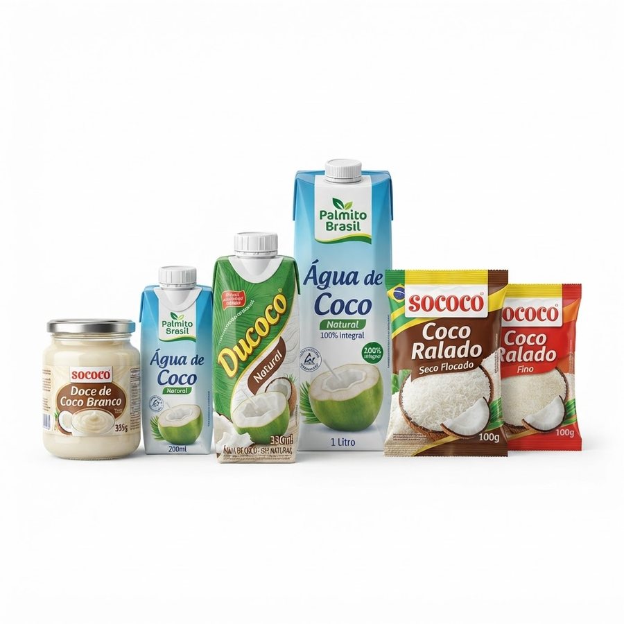 Categoria Coco e Derivados — produtos brasileiros na BRAVI