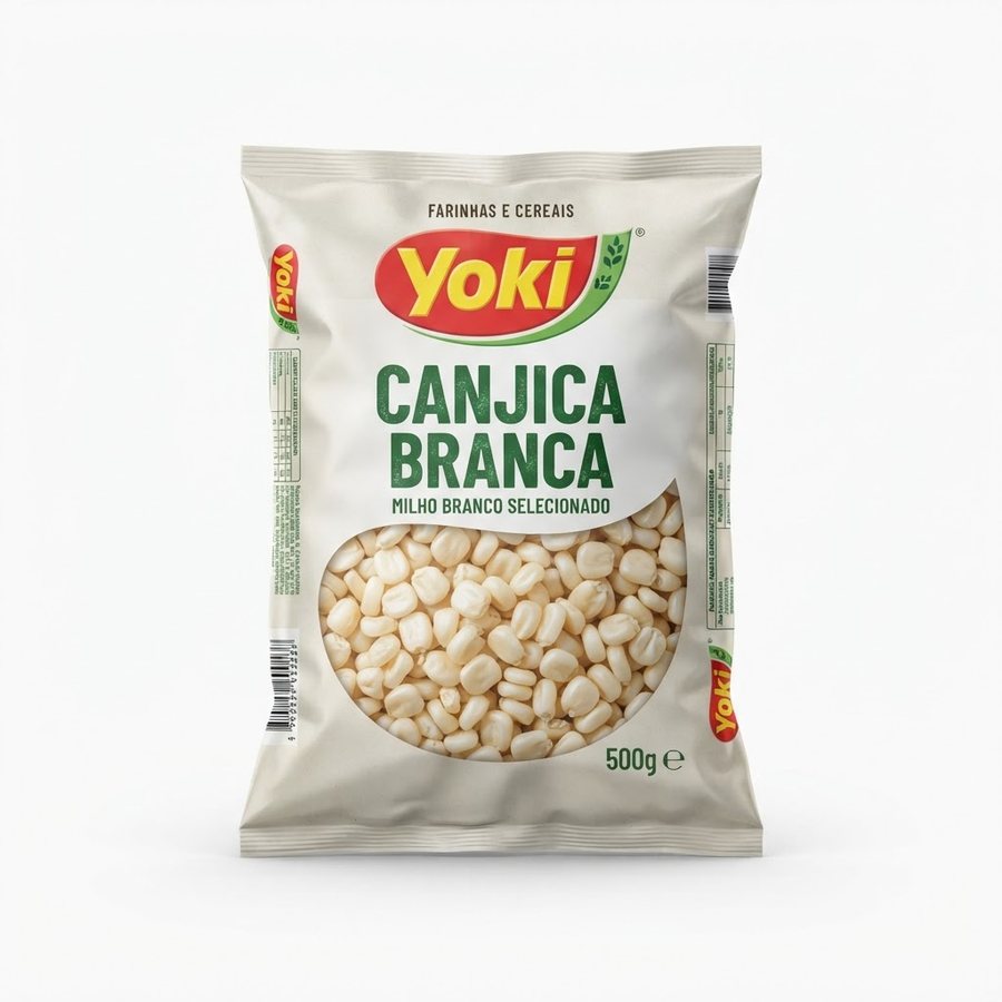 Canjica Branca 500 g Yoki — produto disponível na BRAVI