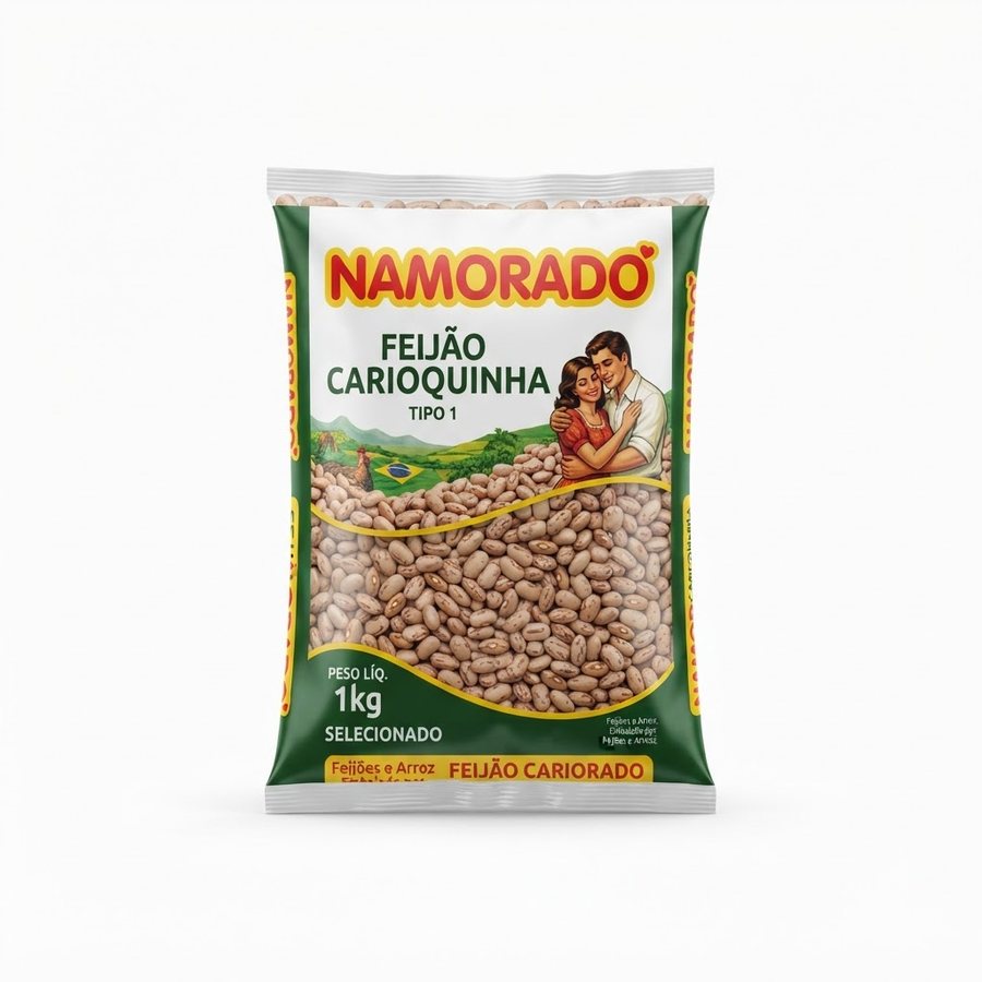 Feijão Carioquinha Namorado 1 kg Namorado — produto disponível na BRAVI