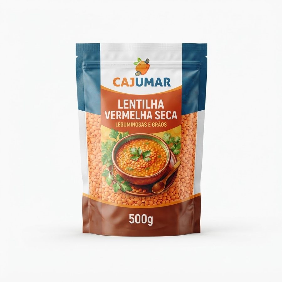 Lentilha Vermelha Seca Cajumar — produto disponível na BRAVI