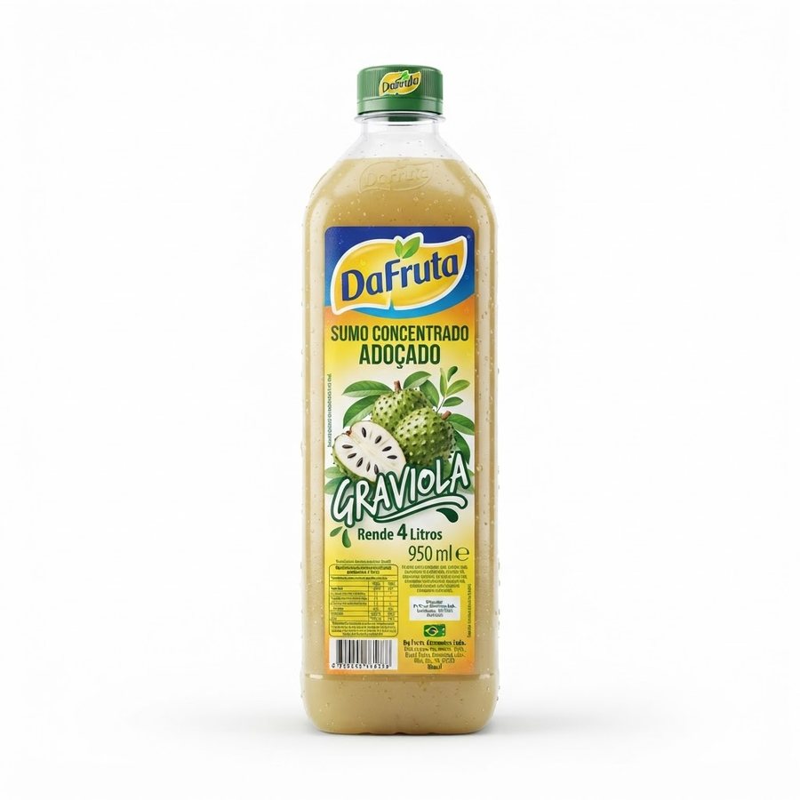 Sumo Concentrado Adoçado 950 ml — Graviola, Uva, Pitanga e Cajá DaFruta — produto disponível na BRAVI