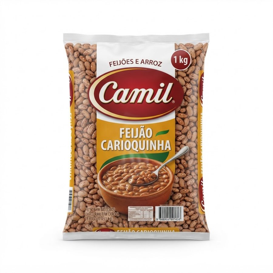 Feijão Carioquinha Camil 1 kg Camil — produto disponível na BRAVI
