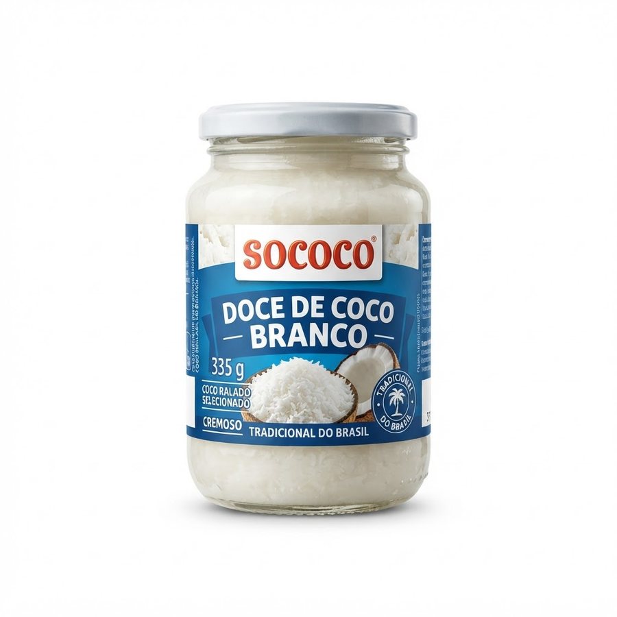 Doce de Coco Branco 335 g Sococo — produto disponível na BRAVI