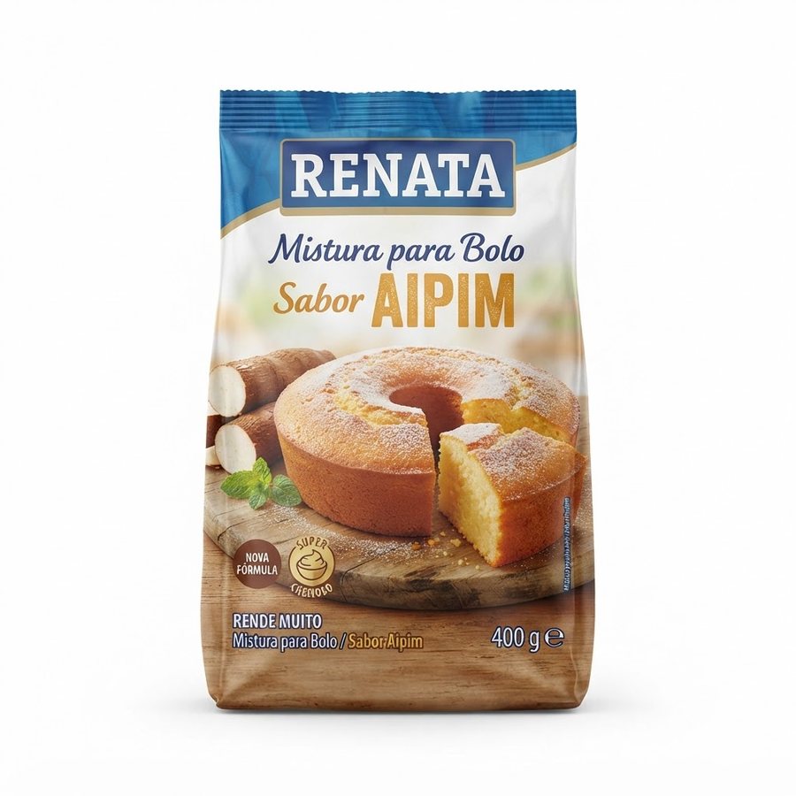 Mistura para Bolo Sabor Aipim 400 g Renata — produto disponível na BRAVI