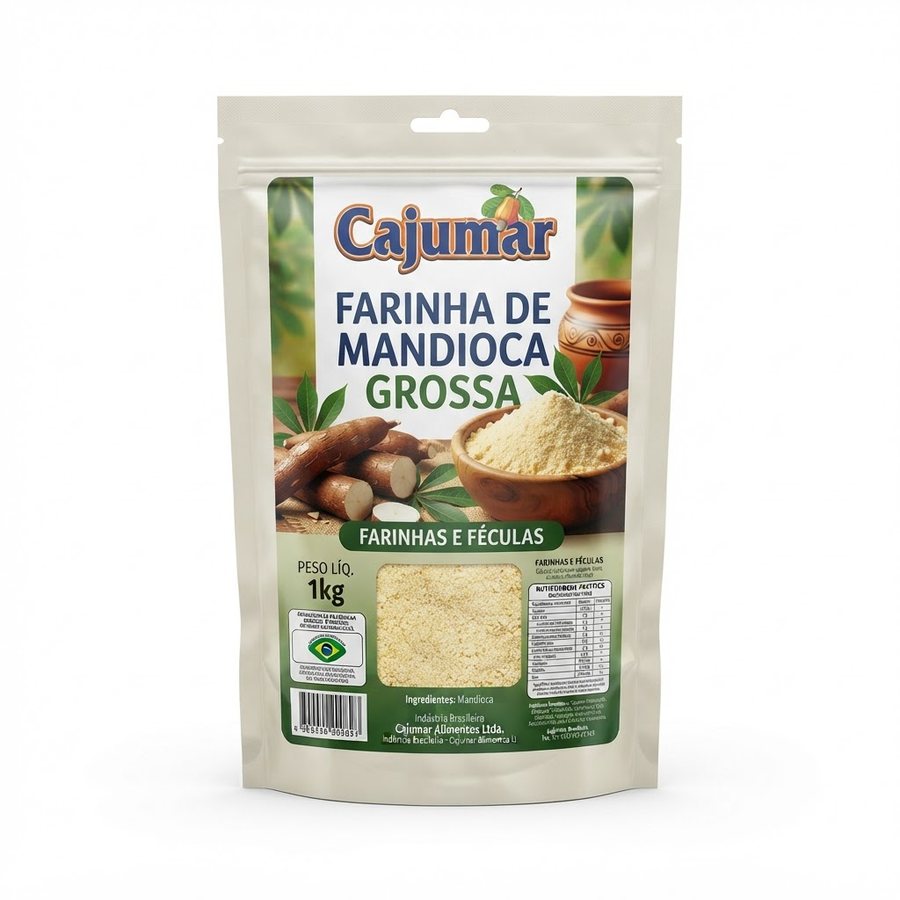 Farinha de Mandioca Grossa Cajumar — produto disponível na BRAVI
