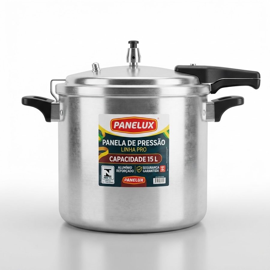 Panela de Pressão Panelux Linha Pro — 12 L e 15 L Panelux — produto disponível na BRAVI
